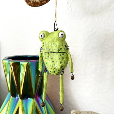 Froschglöckchen, Baumschmuck, Weihnachtsschmuck, kling Fröschchen klingelingeling, Frosch zum hängen, Christbaumschmuck