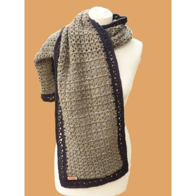 Schal gehäkelt Schal Strickmode Accessoires Häkelschal Wickelschal Herbst Wintermode Geschenk
