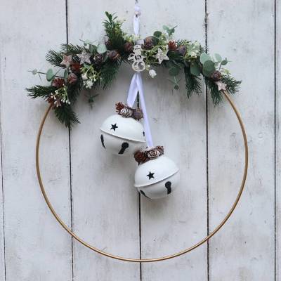 Weihnachtskranz Türkranz Loop Weihnachten Advent Dekoration Spruch Kranz Deko