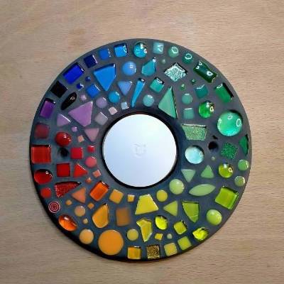 Zierplatte für Xiaomi Mi Wireless Switch, Mosaik*handgefertigt* ohne Switch/Taster