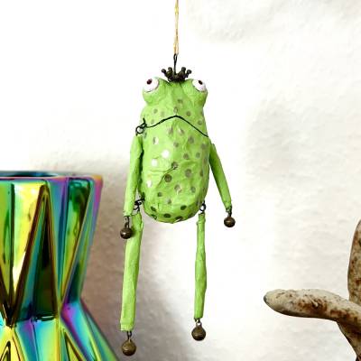 Froschglöckchen, Baumschmuck, Weihnachtsschmuck, kling Fröschchen klingelingeling, Frosch zum hängen, Christbaumschmuck