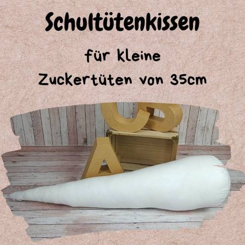 Kissen Inlett für die kleine Tüte 35cm | Füllkissen | Zuckertütenkissen | Geschwistertütenfüllung | Inlett Schultüte Sto