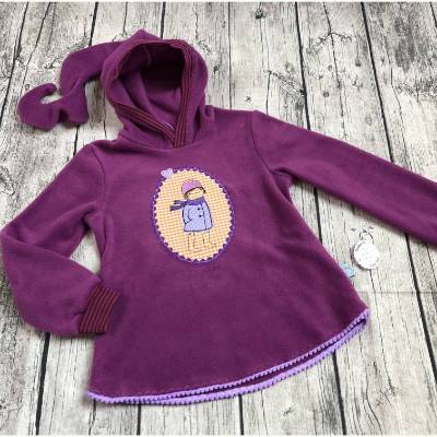 wunderschöner Kuschel- Pulli gr.110/116 Winter Fleece Zipfelpulli