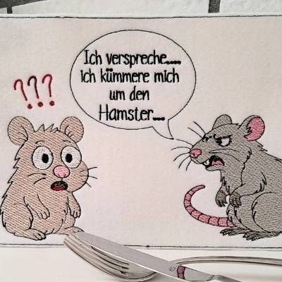 Stickdateien Menschenfreunde: Hamster & Ratten ITH Set ab 10x10 Rahmen – Shabby-Stil, 12 Motive