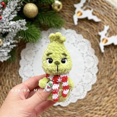 Handgemachter Grüner Baby Kobold – Niedliches Plüschtier, Geschenk & Weihnachtsdeko