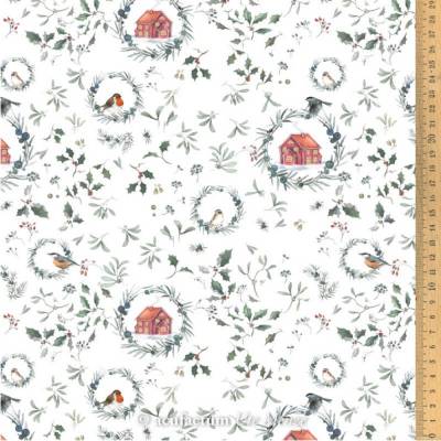 Baumwollstoff Winterromantik von acufactum by Sophia Drescher – OEKO-TEX –  Weihnachtsmotiv - ab 30 x 145 cm