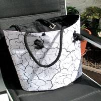 Shopper Einkaufstasche abwaschbar Cracks – Eleganter & robuster Begleiter