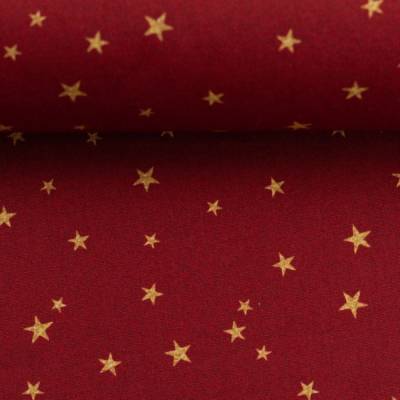 Swafing - Baumwolle rot mit Sterne - Weihnachten - 50cm