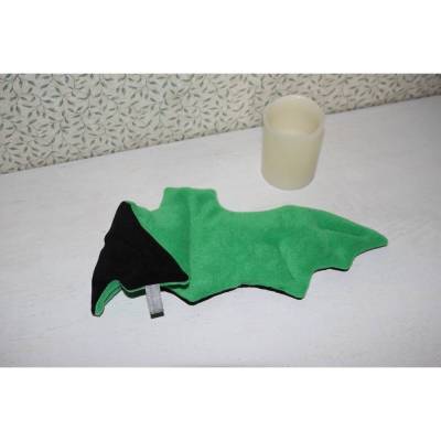 Wärmekissen Fledermaus S – Körnerkissen mit Weizenfüllung, Kältekissen, ca. 45x15cm, Fleece