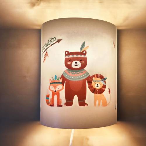 Kinderzimmer-Wandlampe – personalisiertes Schlummerlicht