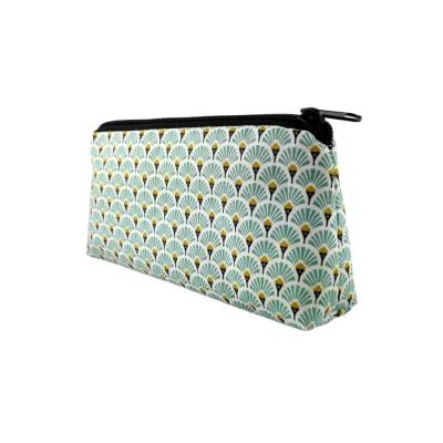 Kosmetiktasche Schminktäschchen Japan Fächer Mint
