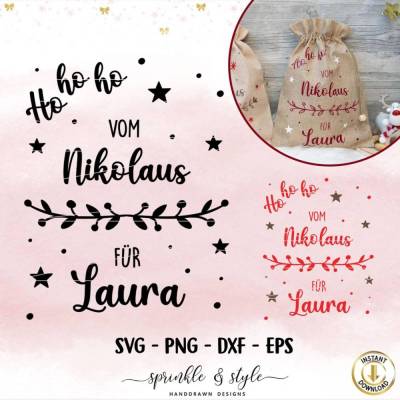 Plotterdatei Nikolaus svg, Plotterdatei Weihnachten, Cricut, Adventskalenderzahlen svg, Weihnachtsmann, Plotter Kranz