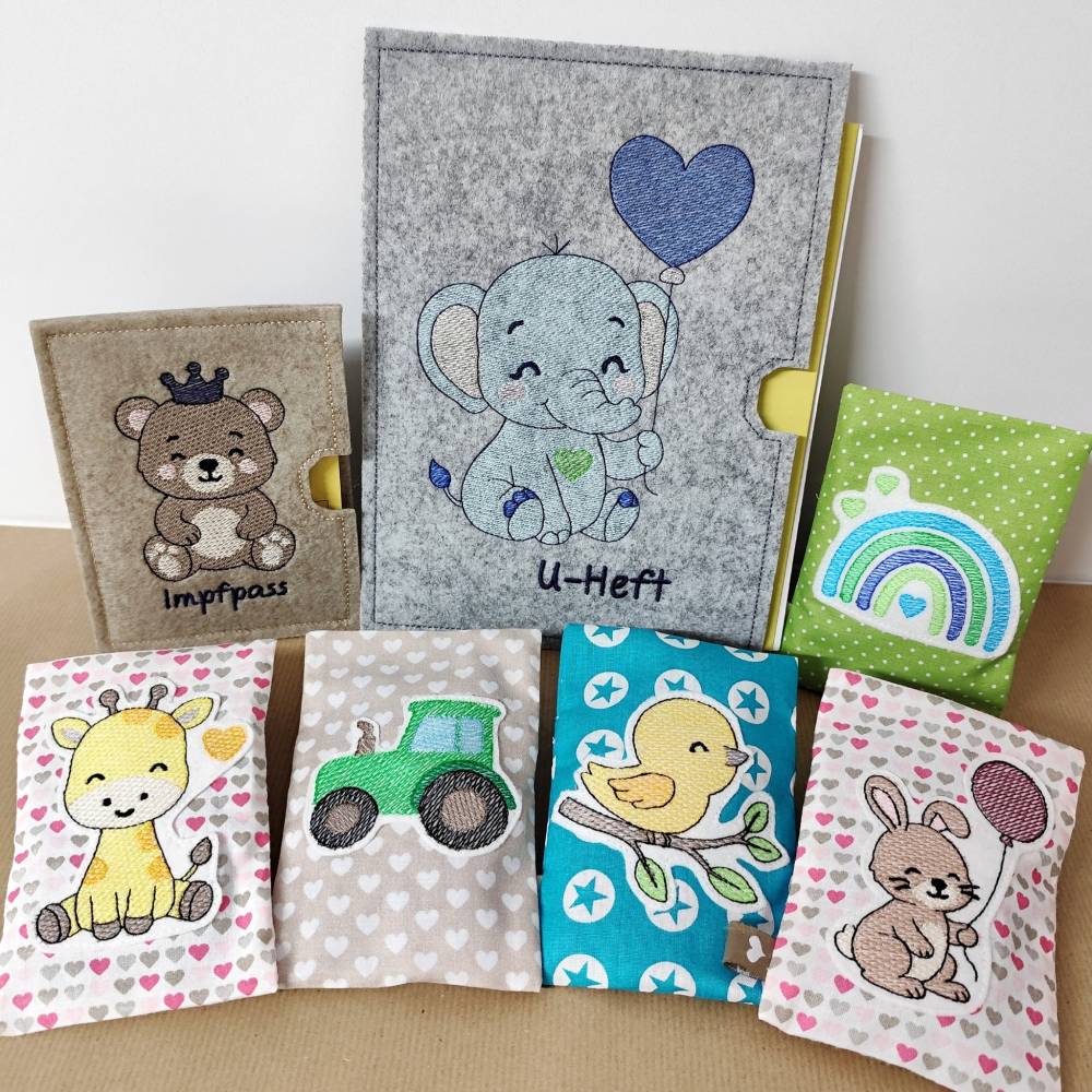 Stickdateien Babyset im Shabby Stil – 41 Motive & ITH-Hüllen ab 10x10 Rahmen Bild 1