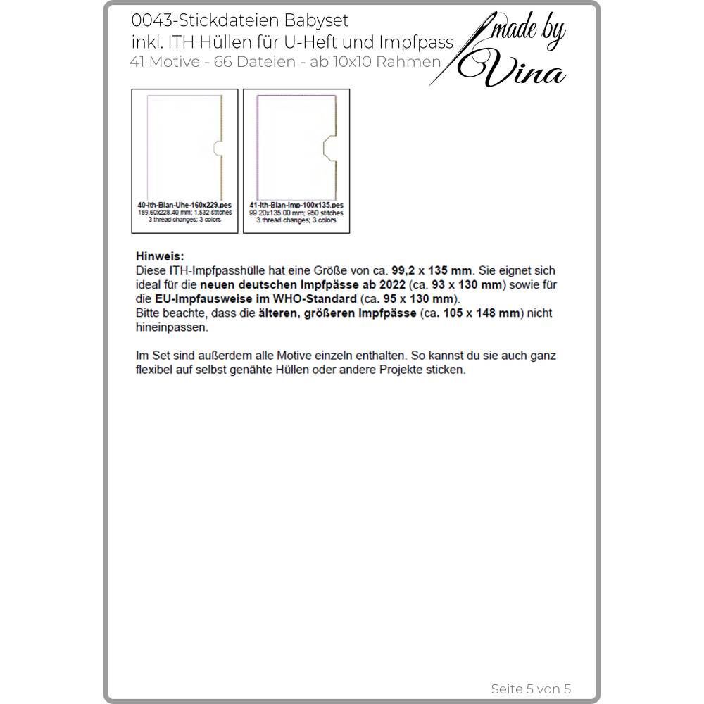Stickdateien Babyset im Shabby Stil – 41 Motive & ITH-Hüllen ab 10x10 Rahmen Bild 7