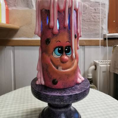 Tolle Halloween Kerze aus Keramik 