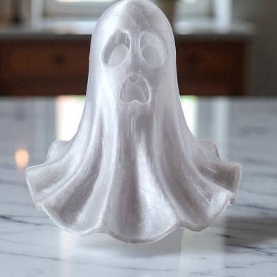 3D-gedruckter LED-Geist-Kerzenhalter – Schaurig-schöne Halloween-Deko aus PLA