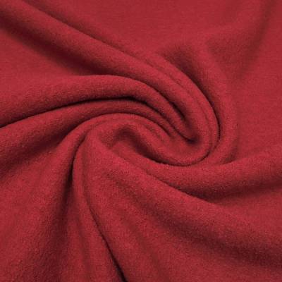 Stoff Ital. leichter Merino Feinwalk Walkloden aus 100% Merinowolle uni rot 2 Kleiderstoff Mantelstoff Wollstoff