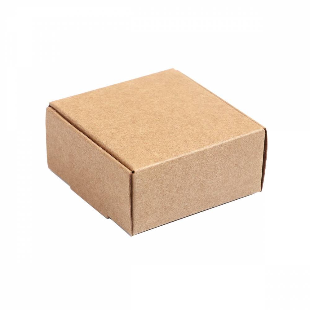 5 Faltschachtel Kraftpapier Karton, Geschenkbox, 5,5x5,5cm Verpackung Schachtel, Gastgeschenk verpacken Schachtel, box