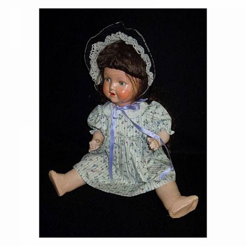 Armand Marseille 2966 3/6 Mädchenpuppe um 1930 – Masse-Stehkörper, Mama-Stimme, 55 cm