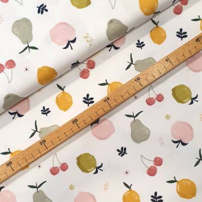 Fräulein von Julie • Baumwolljersey Freche Früchte  - 50cm