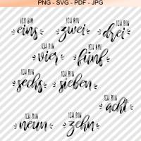 Plotterdatei Geburtstag – Kreative DIY Geburtstagskarten & Geschenkkarten SVG, PNG, JPEG