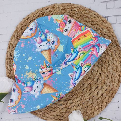 Sommerhut Sonnenmütze Sonnenhut Badehut UPF 50+ Lichtschutzfaktor Sweet Unicorn bunt