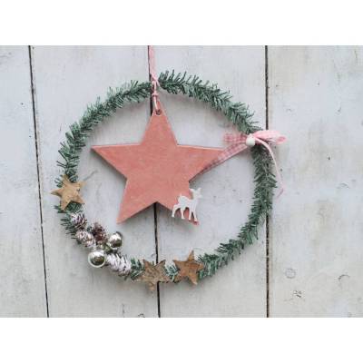 Weihnachtskranz Türkranz Loop Weihnachten Advent Dekoration Spruch Kranz Deko