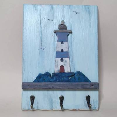 Handmade! Maritime Deko, Handtuchhalter, Schlüsselbrett, Shabby Style, Landhausstil rustikal