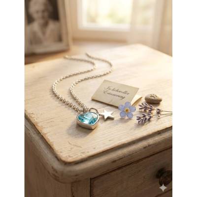 Urnenschmuck Anhänger Christal heart