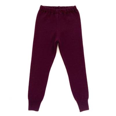 Merinowollhosen Größe 104 + 104/110 bordeaux - Upcycling Wollhosen für Kinder