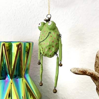 Froschglöckchen, Baumschmuck, Weihnachtsschmuck, kling Fröschchen klingelingeling, Frosch zum hängen, Christbaumschmuck