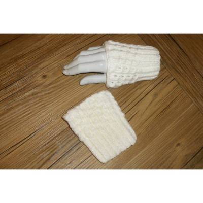 Pulswärmer Accessoires Handschuhe Damenmode einfarbige Stulpen helle Pulswärmer Pulswärmer mit Muster 