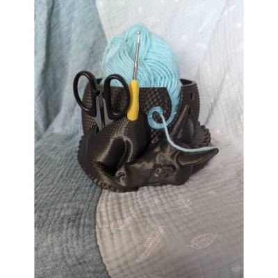 Garnschale - Garnwerkzeuge - 3D Gedruckt - Garn/Häkelzubehör - Dekor - Einzigartiges Geschenk - Drache