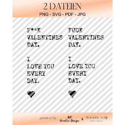 Plotterdatei Valentinesday - Dekoration - SVG, PNG, JPEG