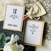 Personalisierte Geschenkbox zum 18. Geburtstag – Kreatives Geldgeschenk als Geburtstagsgeschenk- Geschenkverpackung
