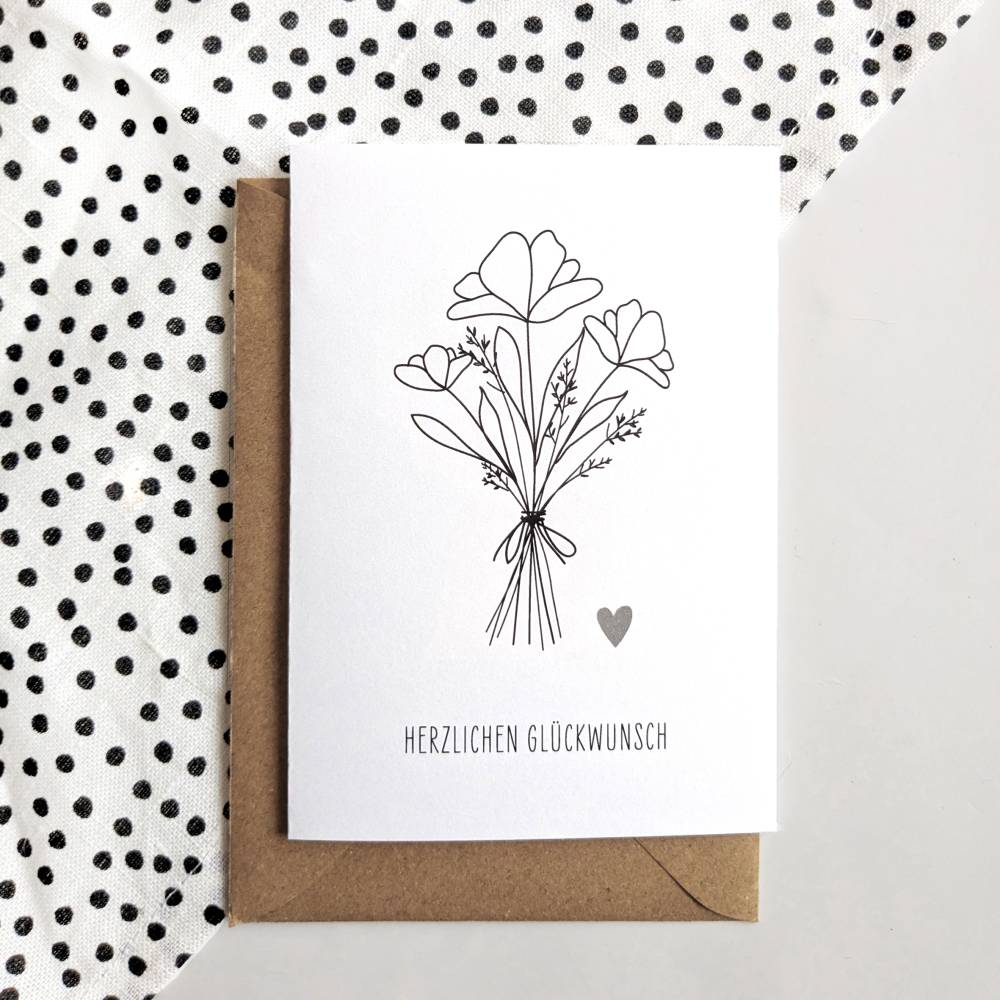 Geburtstagskarte | Klappkarte | Postkarte | Herzlichen Glückwunsch | Karte | A6 | Datei | PDF Vorlage Bild 3