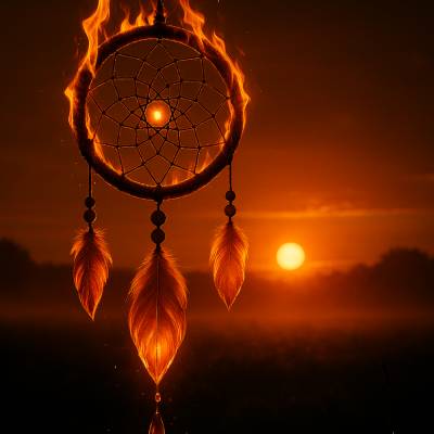 Traumfänger aus Feuer und Licht