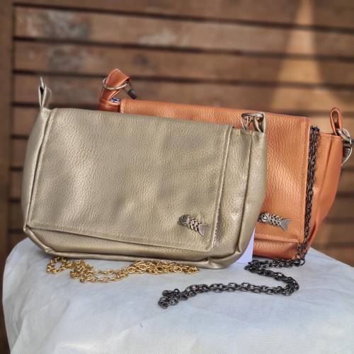 Kleine Abendtasche Gold oder Kupfer – Elegante Clutch – Festliche Tasche für Hochzeit & Party – Geschenkidee für Sie – U