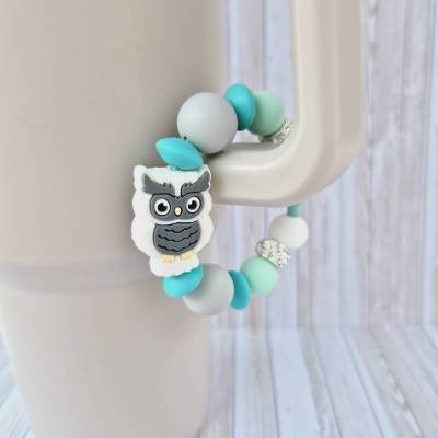 Handgemachter niedlicher Cup-Charm – Tumbler-Anhänger & Schlüsselanhänger mit Silikonperlen