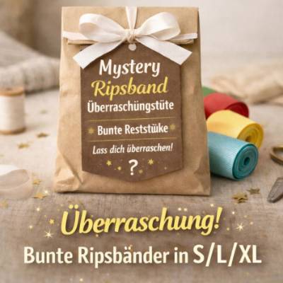 Ripsbänder Überraschungstüte  Bunte Auswahl für kreative Bastelideen