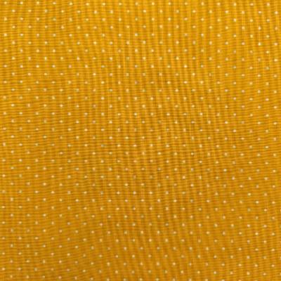 Baumwollstoff  sonnengelb mit weissen Pünktchen Popeline by Poppy 