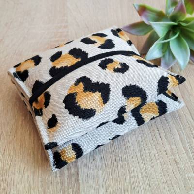 Bindentasche Leopard, Bindenaufbewahrung, Binden Organizer, Periodentasche, Hygienetasche, Erste Menstruation