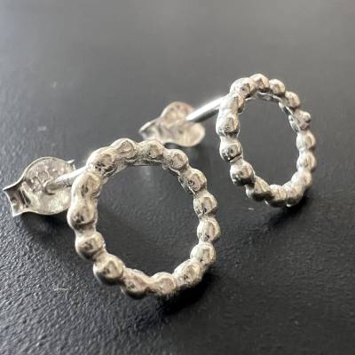 Ohrstecker 925-Silber - Kugeln, 9 mm - T36