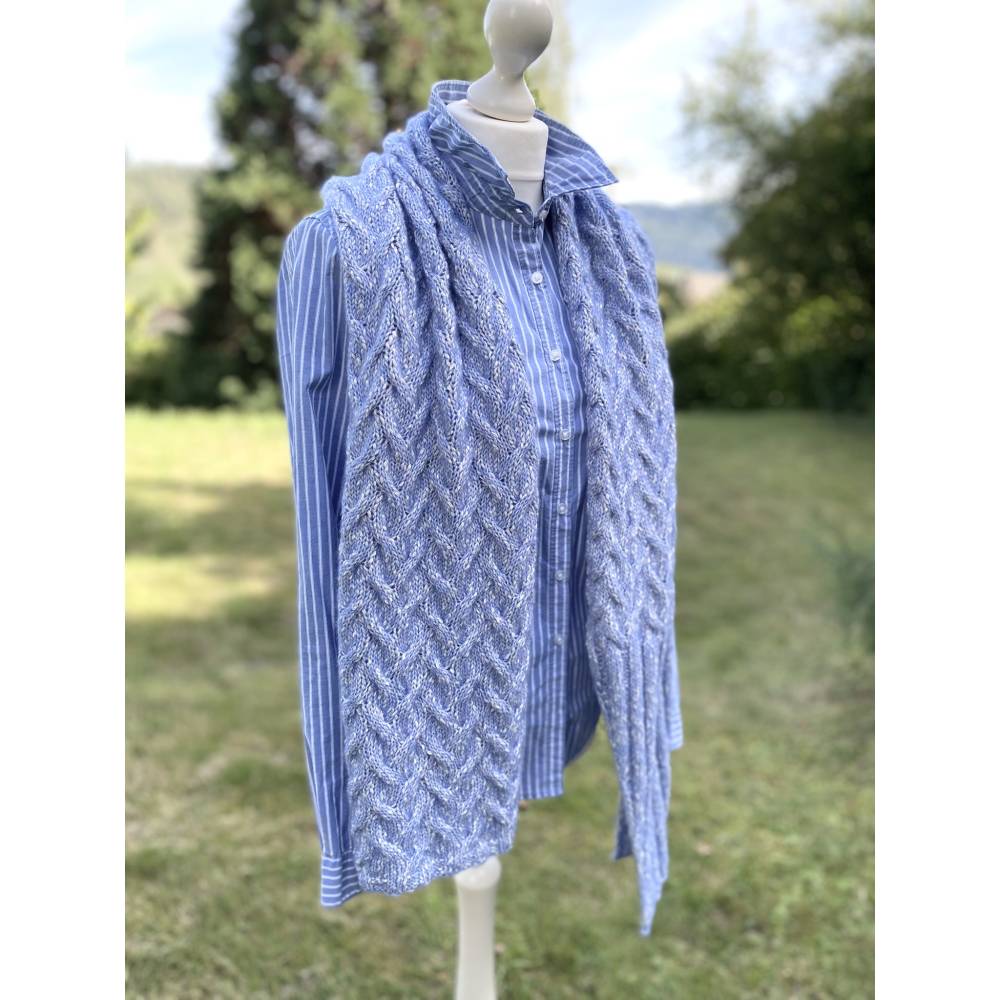 Strickanleitung Lizas Tuch Braid Lines Bild 5