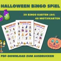 Halloween Bingo mit 30 Bingokarten ohne Gruselfaktor