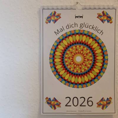 Kalender C mit Mandalas zum Ausmalen