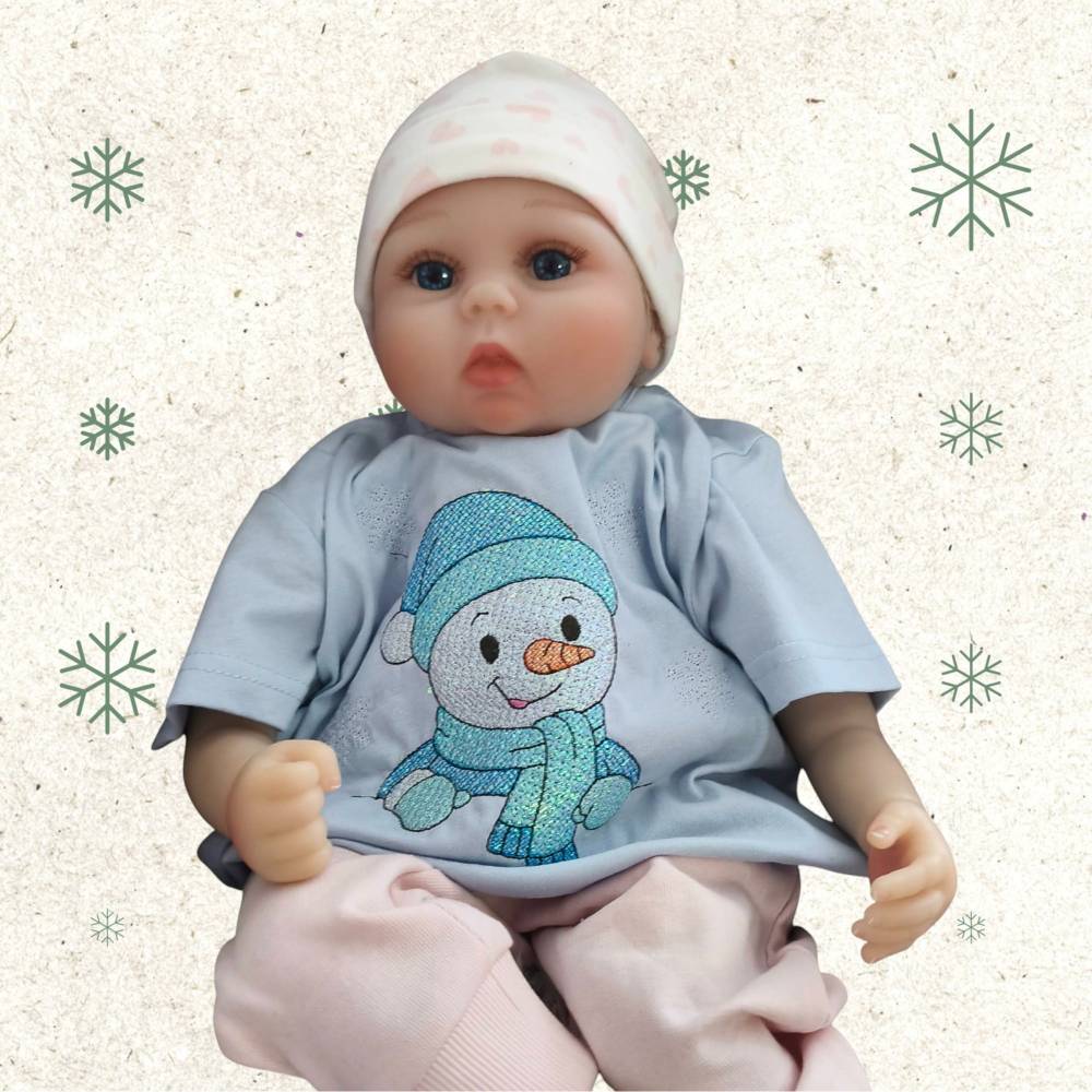 Stickdatei Schneemann Set 2593 – Winterliche Stickmotive für Kissen, Shirts & Accessoires in vielen Größen Bild 1
