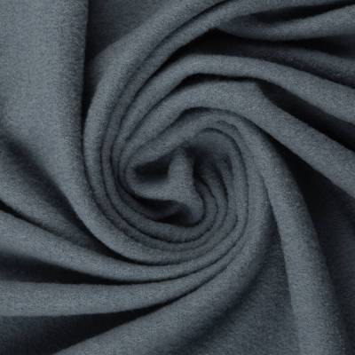 Rest:1,35m x 1,44m Wollwalk Merino Wolle uni rauchblau Oeko-Tex Standard 100 (1m/25,93€ )