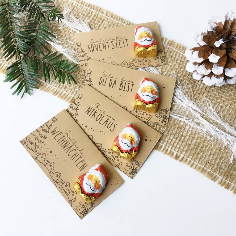 Druckvorlage Gastgeschenk Weihnachten – DIY Tischkarten & Tischdeko als PDF zum Ausdrucken