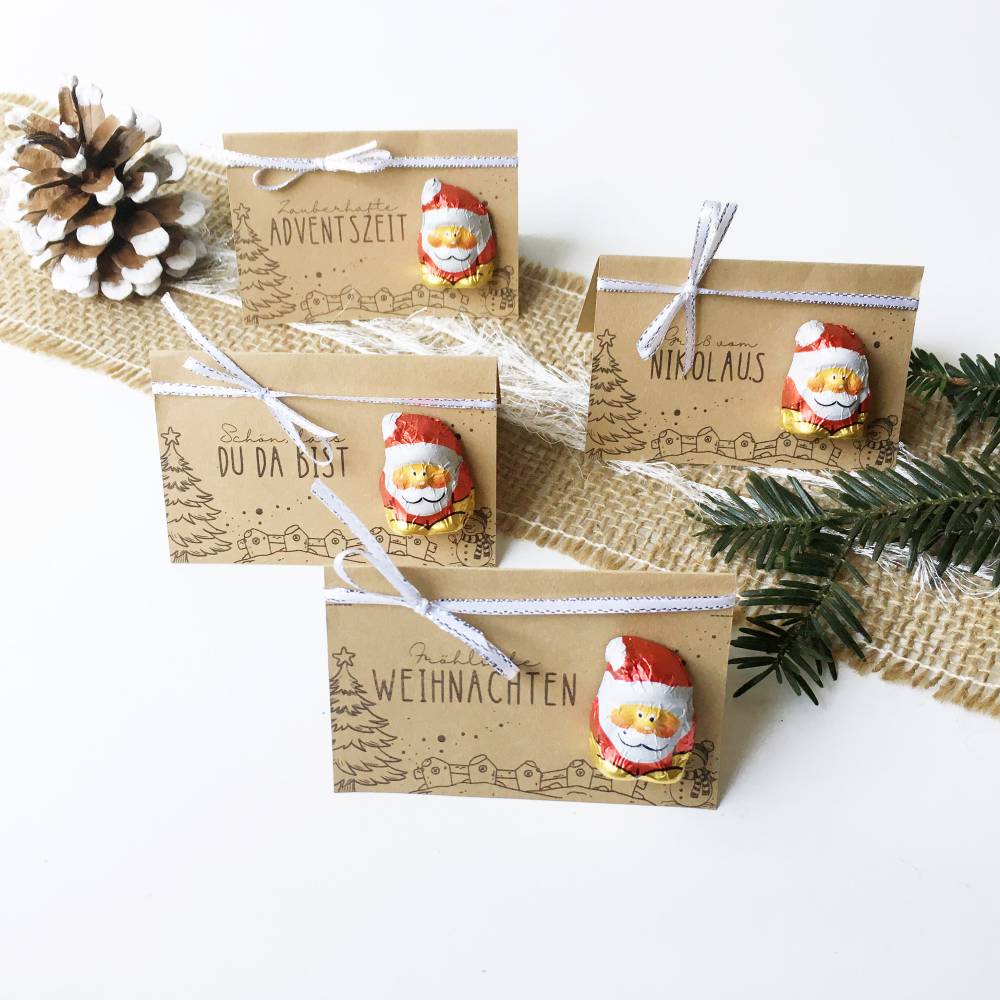 Druckvorlage Gastgeschenk Weihnachten – DIY Tischkarten & Tischdeko als PDF zum Ausdrucken
